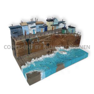 Britta Schoenen Kuenstlerin Design Designerin Holz Art Kunsthandlung Aachen Galerie Modern Kueste Meer Strand Klippen