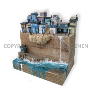 Britta Schoenen Kuenstlerin Design Designerin Holz Art Kunsthandlung Aachen Galerie Modern Kueste Meer Strand Klippen