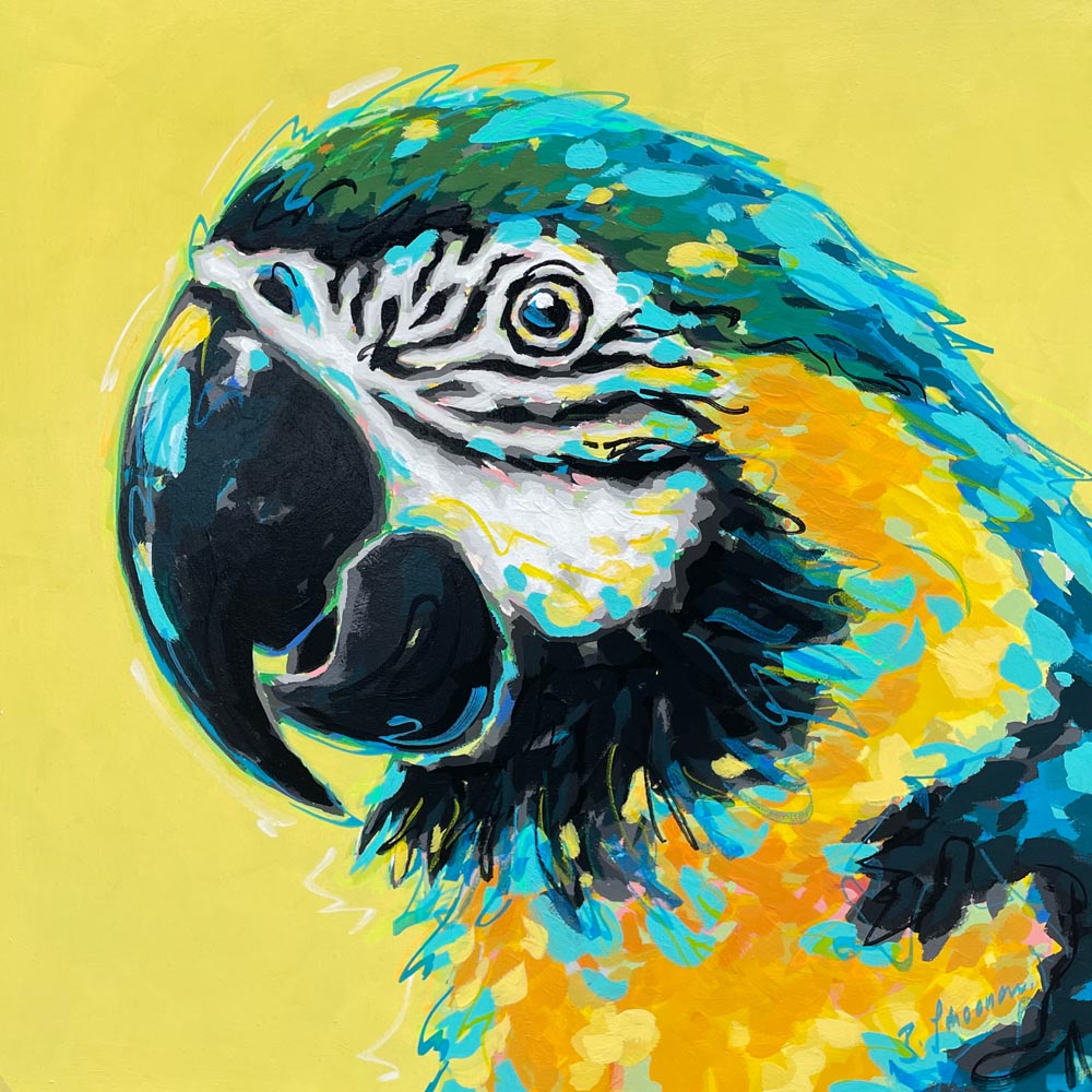 Gemälde "Papagei"