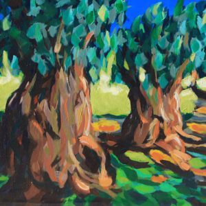 Gemälde Olivenbäume