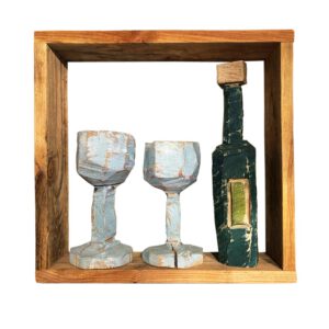 Skulptur "Weinliebhaber"