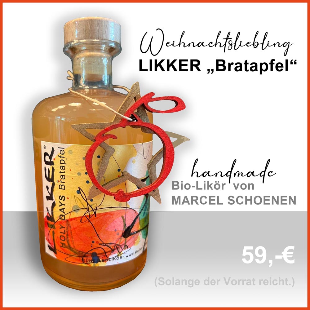 Geschenkidee Aachen Kunst Das besondere geschenk Vegan Likoer schnaps Bio